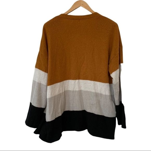 Western connection earthy tone open cardigan 2X - Picture 4 of 6